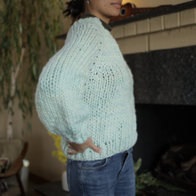Load image into Gallery viewer, The Spins Sweater | Cucumber | One of a Kind Knit