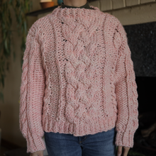 Load image into Gallery viewer, Williamsburg Sweater | Almond Blossom | One of a Kind Knit