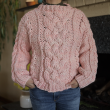 Load image into Gallery viewer, Williamsburg Sweater | Almond Blossom | One of a Kind Knit
