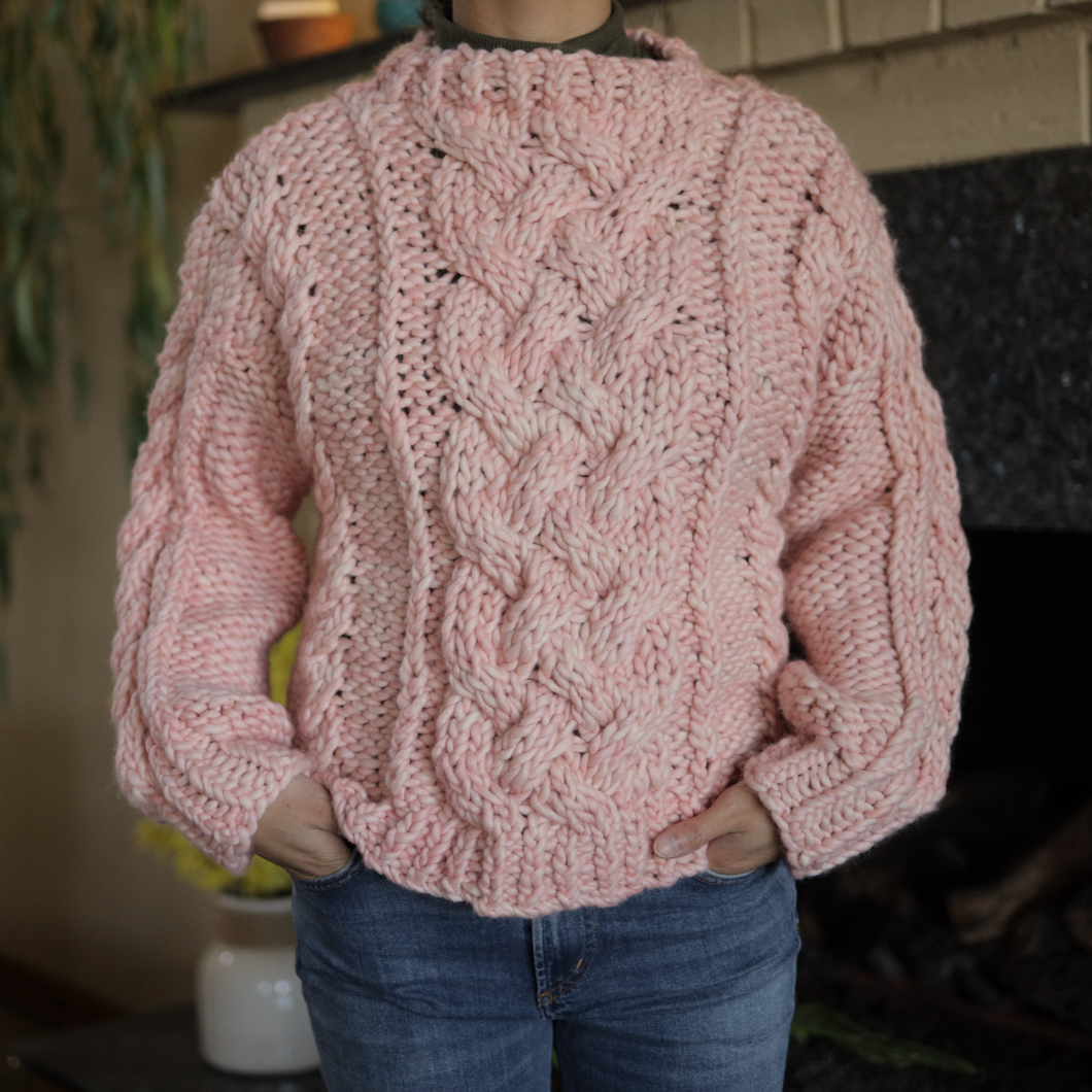 Williamsburg Sweater | Almond Blossom | One of a Kind Knit