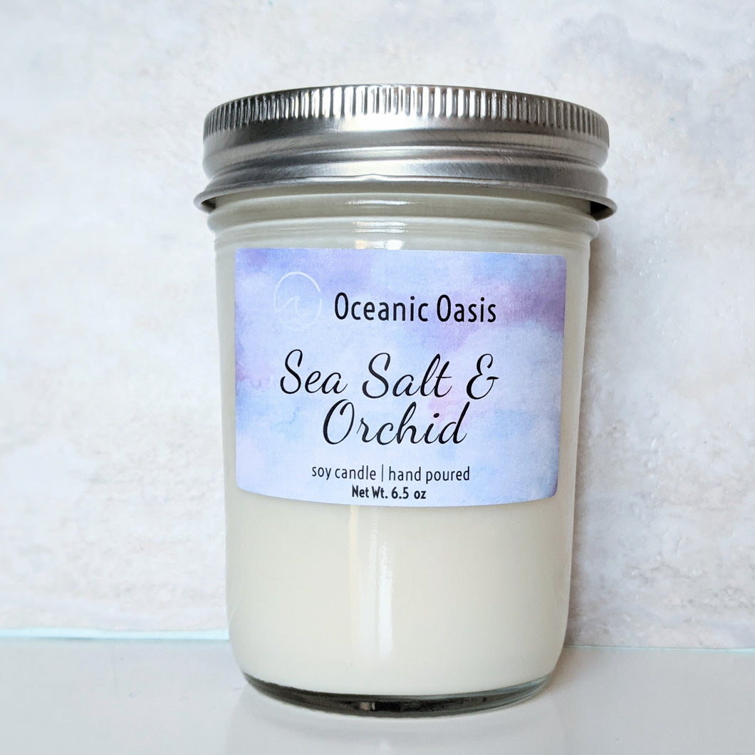 Sea Salt and Orchid | Soy Candle